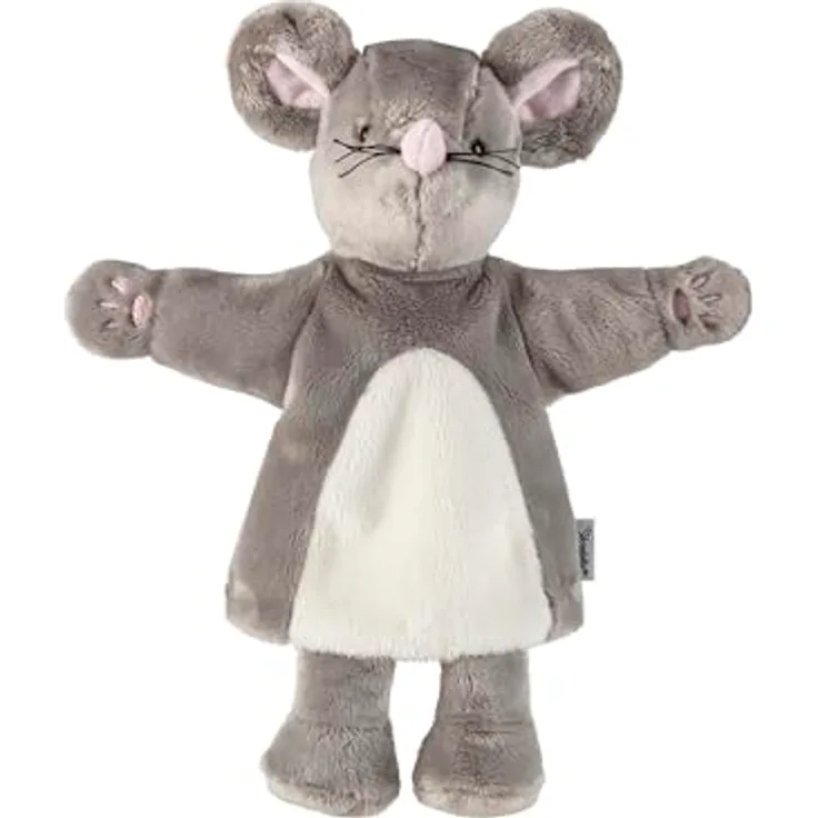 Sterntaler Handpuppe Maus, weiches Spielzeug für Kasperle Theater, zum Geschichten erzählen und erstes Rollenspiel, für Mädchen und Jungen