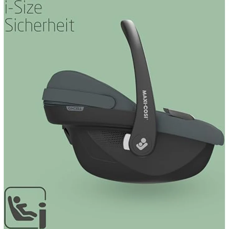 Maxi-Cosi Babyschale Pebble S i-Size - Tonal Graphite, Baby Autositz ab Geburt - 15 Monate (nur 3,4 kg leicht) – Bild 2