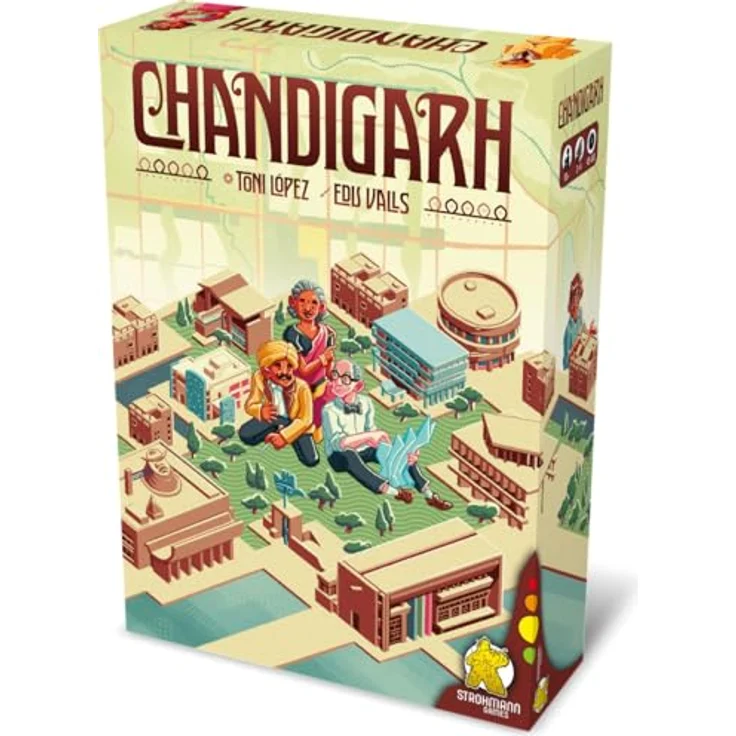 Strohmann Games STR24014 Chandigarh, Brettspiel für Kennerspieler – Bild 1
