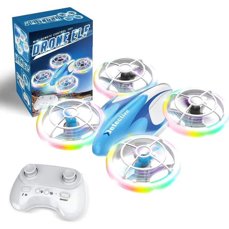 Vivitar Mini RC Drohne für Kinder und Anfänger, Quadrokopter mit LED-Lichtern und 3D-Flips