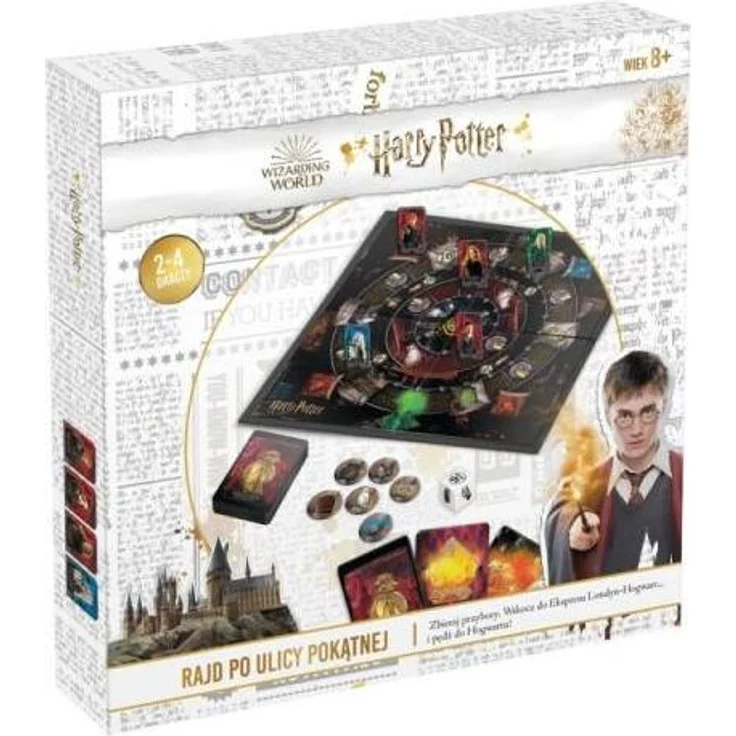 Cartamundi Harry Potter Diagon Alley Rally, Brettspiel für 2+ Spieler ab 8 Jahren, interaktive Abenteuer in der Winkelgasse