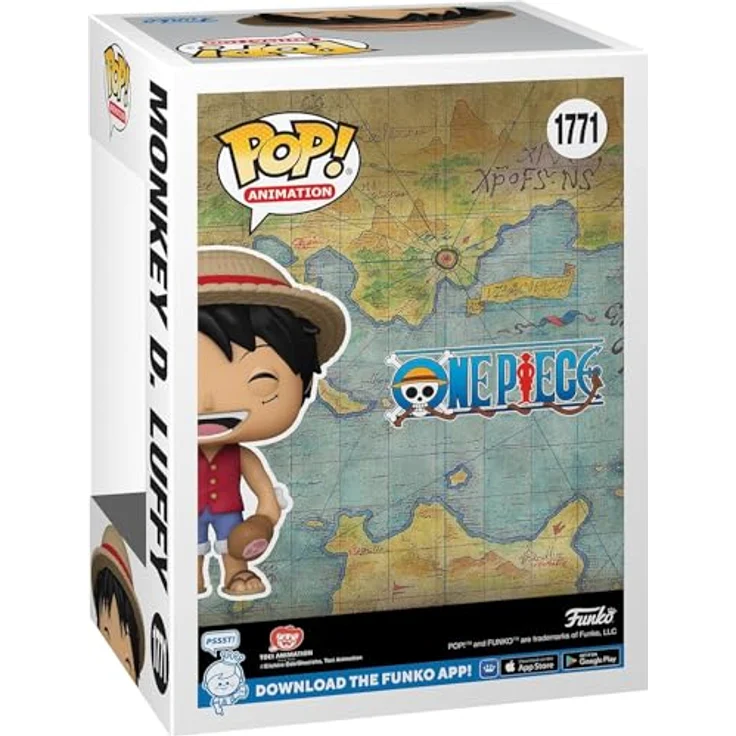 Funko Pop! Animation: One Piece - Monkey D. Luffy (Refresh) - Vinyl-Sammelfigur, 9,5 cm, langlebig, ideales Geschenk für Fans und Sammler – Bild 4