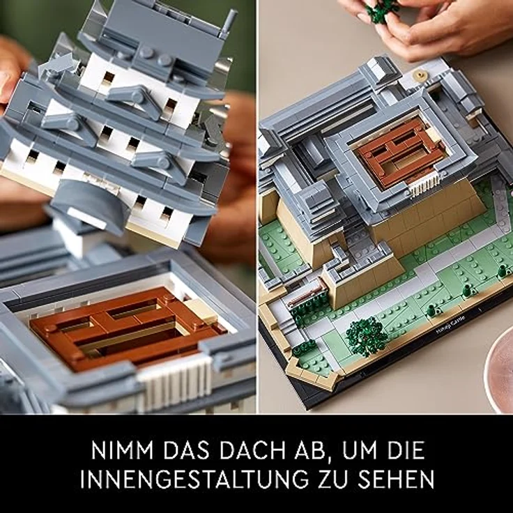 LEGO 21060 Architecture Burg Himeji, Modellbausatz für Erwachsene, Wahrzeichen-Kollektion, Set für Fans kreativer Gartenarbeit und japanischer Kultur, mit Kirschblütenbaum, Geschenk für Sie und Ihn – Bild 4