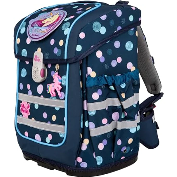 McNeill Schulranzen-Set COMPACTO, 5tlg. - Kollektion 2024 (POLLY), ergonomisch, verstellbare Gurte, Hauptfach 27 x 38 x 17 cm – Bild 2