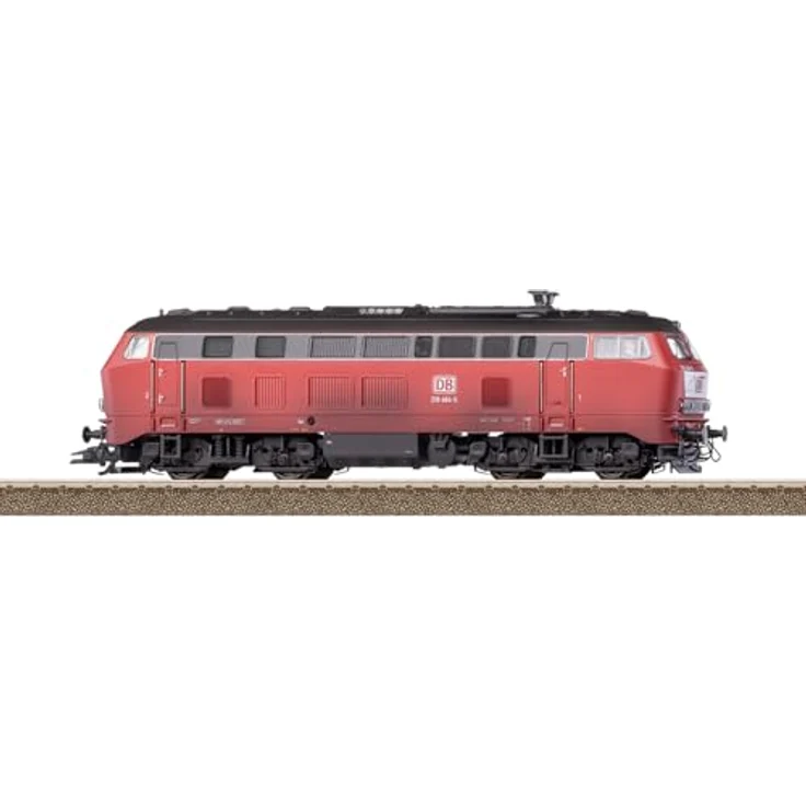 TRIX H0 22487 H0 Diesellok BR 218 der DB, orientrot, mit Digital-Decoder und Geräuschfunktionen, 18,9 cm lang – Bild 1