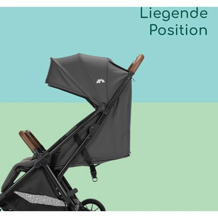 Bebeconfort Mane Duo Geschwisterwagen, 0+ bis 22kg, automatisches Klappsystem, drehbare Sicherheitsbügel, Regenverdeck, Mineral Graphite – Bild 5