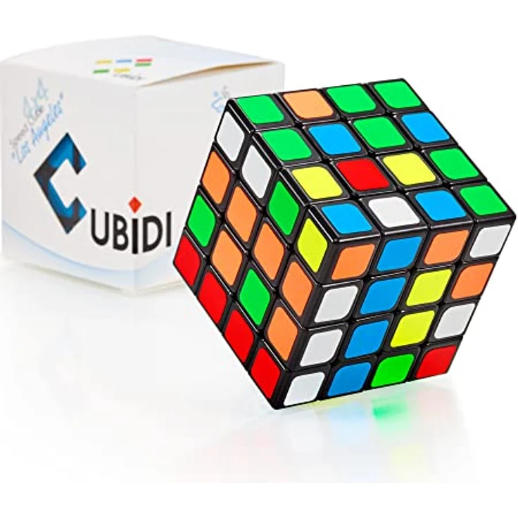 CUBIDI® Original Zauberwürfel 4x4 - Typ Los Angeles | Speed-Cube mit optimierten Dreheigenschaften | Magic Cube für Anfänger und Fortgeschrittene | mit aufgeklebten Farb-Sticker – Bild 2