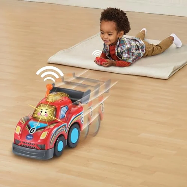 Vtech TUT TUT Baby Flitzer - RC Rennflitzer, ferngesteuert mit fröhlichen Sätzen und Melodien, blau – Bild 4