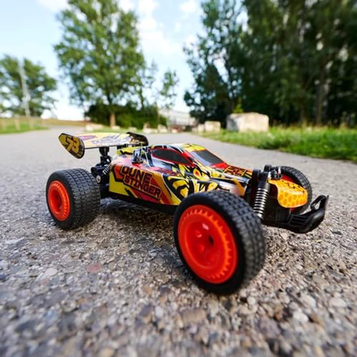 Dickie Toys RC-Auto RCRTR, 2-Kanal FS, 2,4 GHz, Federung, Gummireifen, 9 km/h, 1:24, mehrfarbig – Bild 6