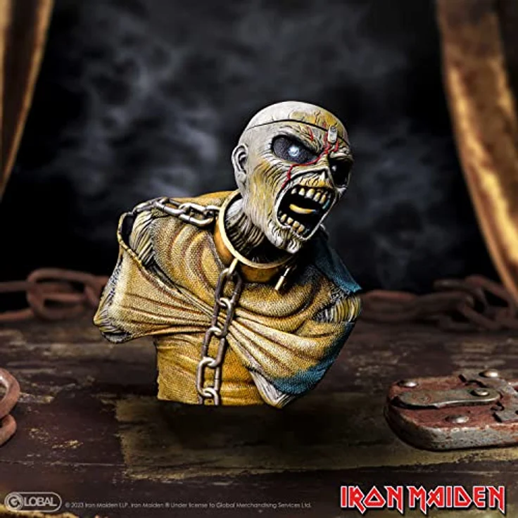 Nemesis Now Iron Maiden Piece of Mind Büste, 12 cm, handbemalte Rock-Memorabilia mit Eddie in Zwangsjacke – Bild 7