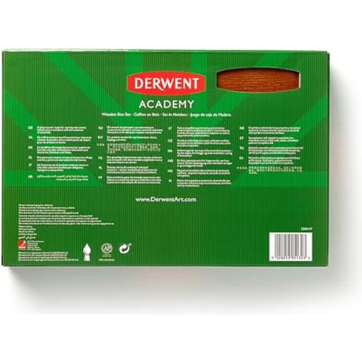 Derwent Sketching Academy Buntstifte-Set, 30-teilig mit 12 Farbstiften, 12 Aquarellstiften und 6 Graphitstiften – Bild 4