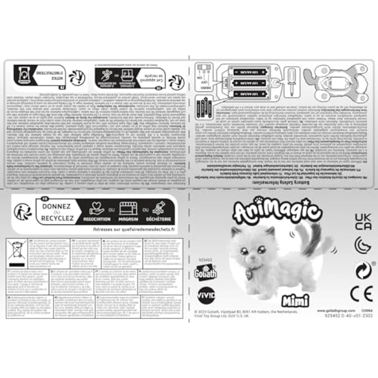 Goliath. Animagic. Mimi Die Katze. Kuscheltier Katze Spielzeug Kinder. Toys. Plüschtier Katze. Stofftier. Katze Kuscheltier – Bild 7