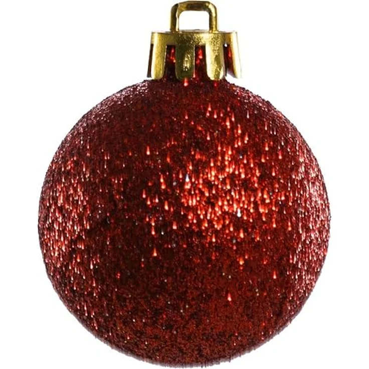 TrendLine Christbaumkugeln 12 Kugeln Ø 4 cm Rot Weihnachtskugeln Weihnachtsbaum – Bild 5