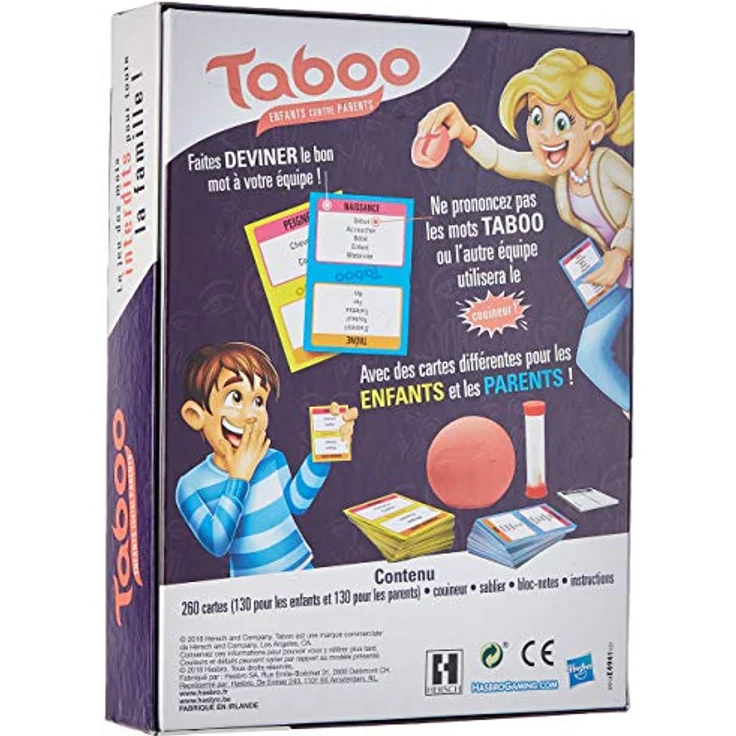 Hasbro E4941101 Tabu Familien Edition - französische Version – Bild 3