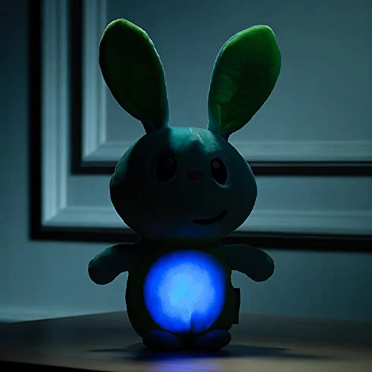 MOLTO GusyLuz® Musikalisches Plüschtier Kaninchen Blau, Plüsch mit Licht und 3 Melodien, für Babys ab 0 Jahren – Bild 5