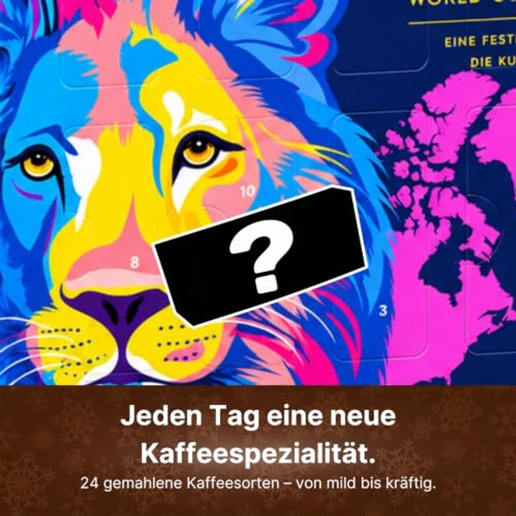 KUGA® Gemahlener Kaffee Adventskalender 2026, 24 Sorten Fairtrade & Bio, 360 g – Bild 3