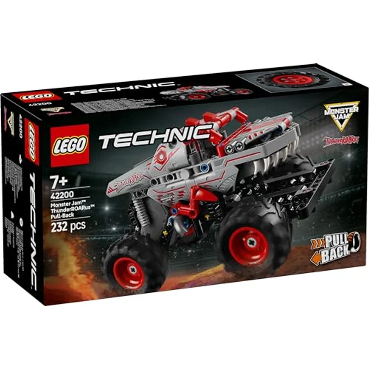 LEGO Technic 42200 Monster Jam™ ThunderROARus™, Spielzeug-Monstertruck mit Rückziehmotor, Mehrfarbig, 232 Teile – Bild 9