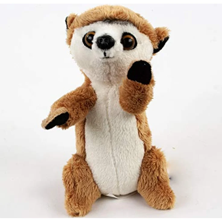 Teddys Rothenburg Kuscheltier Erdmännchen klein 15 cm Stofferdmännchen Plüschtier, kuschelweicher Plüsch, stehend, maschinenwaschbar bis 30°C, beige-braun – Bild 2