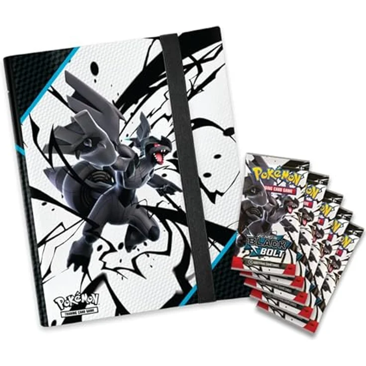 Pokémon TCG: SV10.5 Black Bolt 9-Binder Pocket Portfolio Collection, Englisch, für Sammelkarten – Bild 5