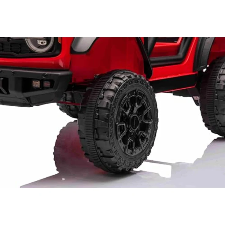 Beneo Ford Bronco Elektrisches Kinderfahrzeug, Einzelsitzer, Rot, Hinterradantrieb, 2,4-GHz-Fernbedienung, MP3-Player mit USB-Anschluss, hohe Bodenfreiheit, Sicherheitsgurt, LED-Beleuchtung – Bild 5