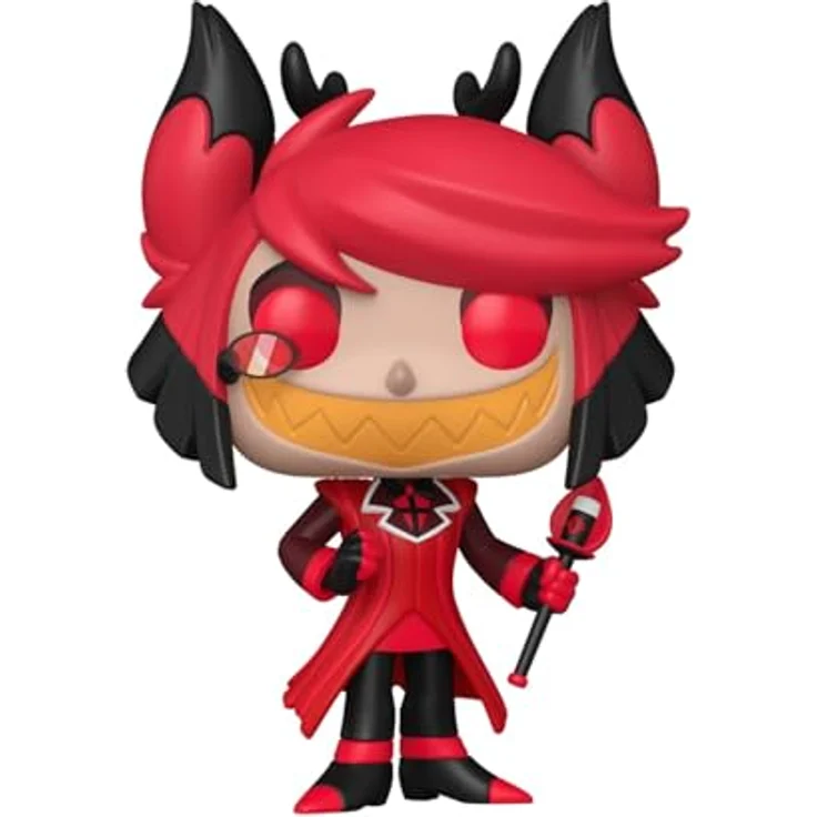 Funko Pop! Animation: Hazbin Hotel - Alastor mit Chase, Vinyl-Sammelfigur, ca. 9,5 cm, offizielle Handelswaren für Fans und Sammler – Bild 2