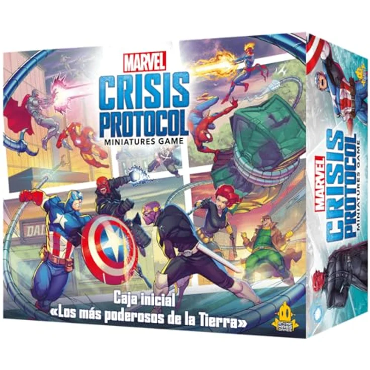 Atomic Mass Games Marvel Crisis Protocol Starter-Box, Miniaturspiel für 2 Spieler, komplett auf Spanisch, ab 14 Jahren, mit neuen Miniaturen und epischen Schlachten – Bild 1
