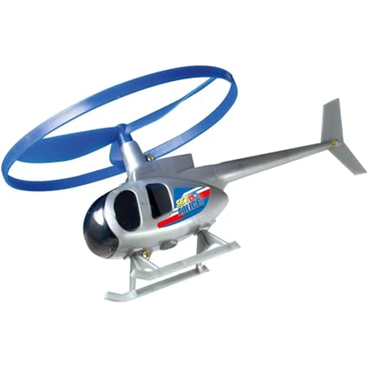 GÜNTHER FLUGSPIELE Hubschrauber Sky Police 1679, Ø 12,5 cm, fliegender Polizei Helikopter mit Schnellstartgriff, für Kinder ab 4 Jahren – Bild 2