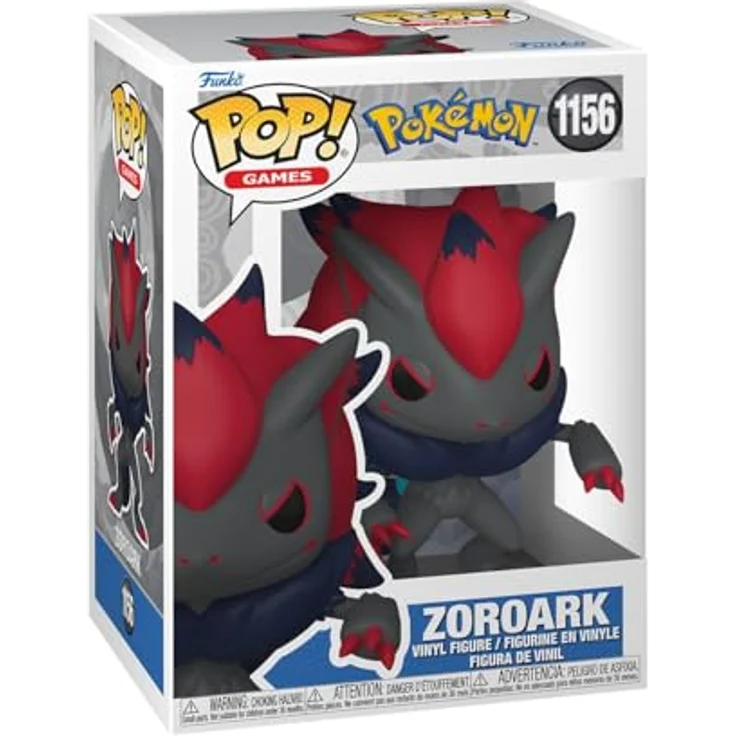Funko POP Games: Pokemon - Zoroark - Sammelbare Vinylfigur, ca. 9,5 cm, hochwertiges Vinyl, ideales Geschenk für Pokemon Fans, offizielles Merchandise – Bild 1
