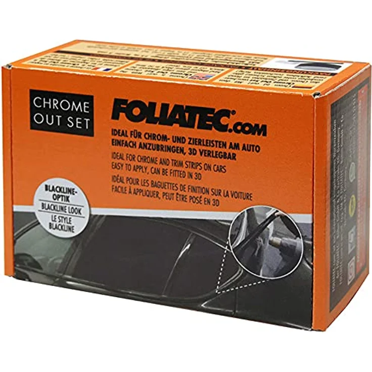 FOLIATEC Chrome Out Set, Schwarz Matt – Bild 3