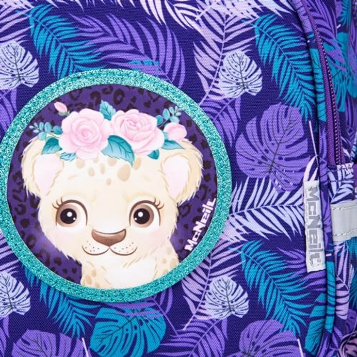 McNeill Toby Kinderrucksack, 35 cm, Dschungel-Design, lila, 100% Polyester – Bild 7