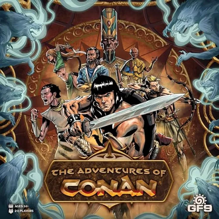 Gale Force Nine The Adventures of Conan, Brettspiel mit unschlagbarem Design und erstaunlichen Details