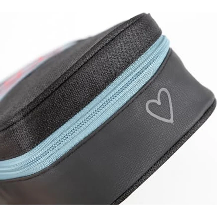 Nitro Pencil Case XL Schlamperetui Peace Love, geräumiges Federmäppchen mit Organizer, Geodreieck und Stundenplan, bunt – Bild 3
