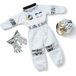 Melissa & Doug Astronauten Kostüm 5-teiliges Verkleidungsset mit glänzendem Helm, Namensschild und robustem, maschinenwaschbarem Material, für Kinder ab 3 Jahren
