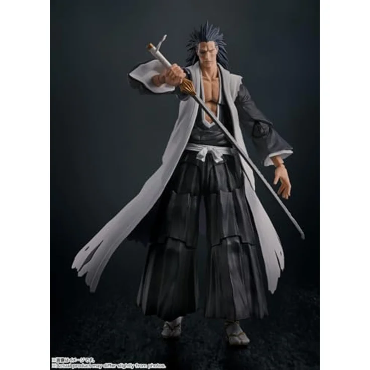 Tamashii Nation Bleach: Thousand-Year Blood War S.H. Figuarts Actionfigur Kenpachi Zaraki, 17 cm, mit 4 Gesichtsausdrücken und Zanpakuto-Schwert – Bild 2