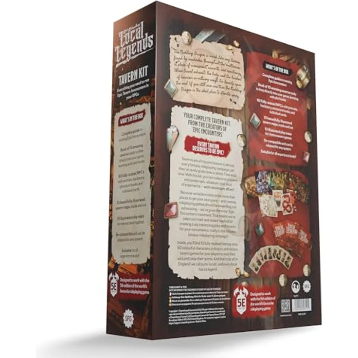 Steamforged Games Epic Encounters - Local Legends Tavern Kit, vollständiges Tavernen-Set mit 10 Fantasy-Gasthäusern und 60 Charakteren für 5e-Rollenspiele – Bild 3
