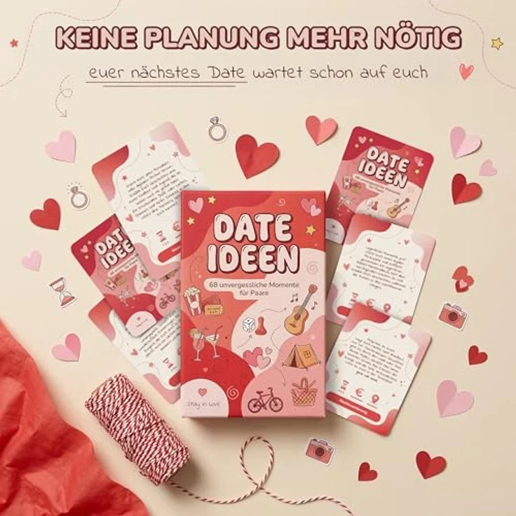 CoupleClub Date Ideen Kartenspiel für Paare, 68 kreative Date Night Ideen für besondere Erlebnisse – Bild 3