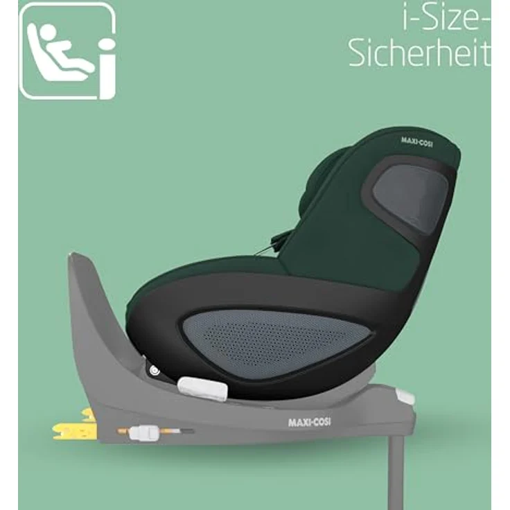 Maxi-Cosi Autokindersitz Pearl 360 - Authentic Green, Reboarder Kinder Autositz bis 17 kg, 360° Drehung, G-Cell Seitenaufprallschutz – Bild 2