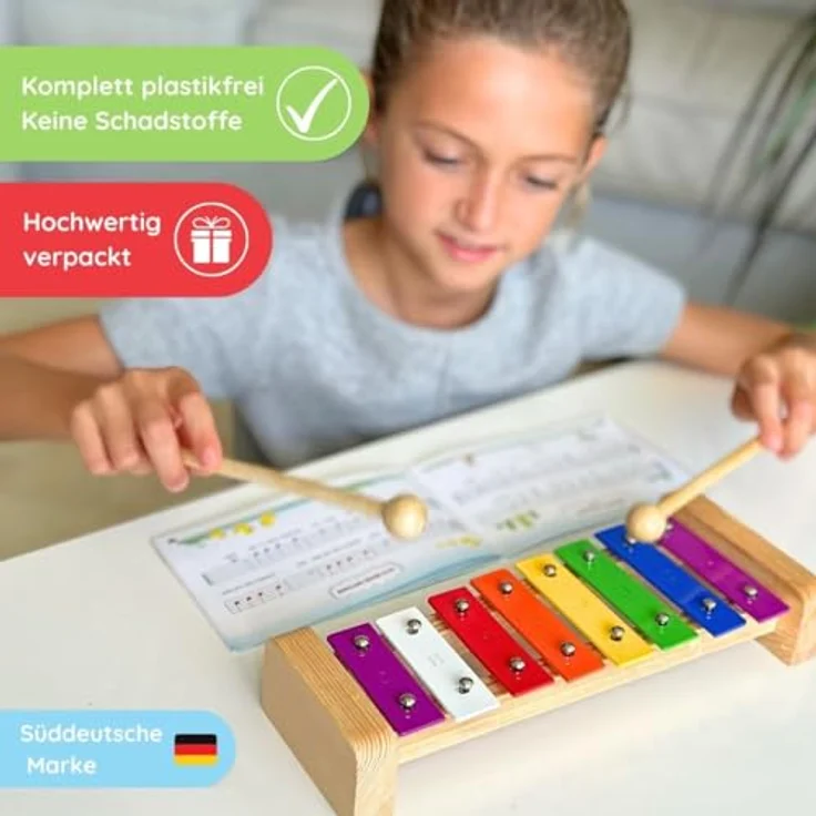 Holz-Glockenspiel-Set Kleine Glockenspieler - Preisvergleich – Bild 8