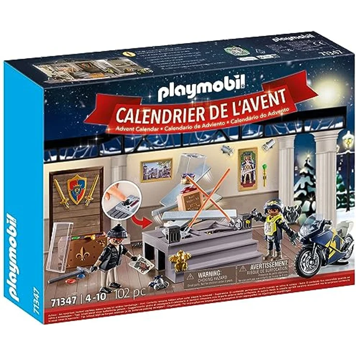 PLAYMOBIL Adventskalender Polizei 71347 Museumsdiebstahl, Adventskalender für Polizeifans, Adventszeit voller Überraschungen, Spielzeug für Kinder ab 4 Jahren – Bild 2