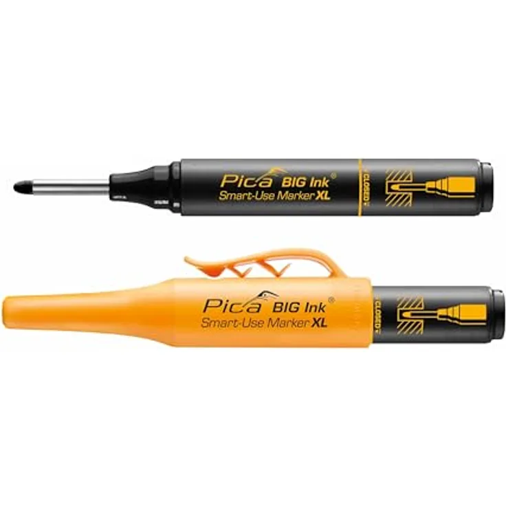 Pica BIG Ink Smart-Use Marker XL 170/46/SB, Permanentmarker mit 2-4 mm Spezialspitze, schwarz
