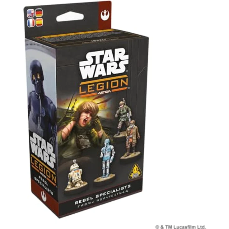 Chaosium Inc. Star Wars Legion Rebel Specialists, Miniaturen Spiel Erweiterung mit 4 strategischen Miniaturen und Kommando-Karten, EN Version – Bild 2
