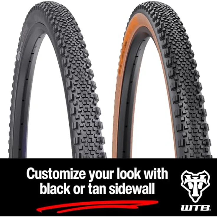 WTB Raddler TCS Light SG2 Tubeless Gravelreifen, 700 x 44, halbglatte Lauffläche, Pannenschutz, schwarze oder hellbraune Seitenwände – Bild 5
