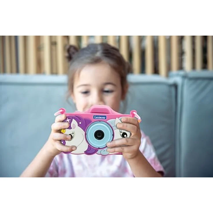 Lexibook Digitalkamera Unicorns, HD Kinderkamera in Rosa mit 2,4 Zoll Bildschirm für Kinder ab 3 Jahren – Bild 2
