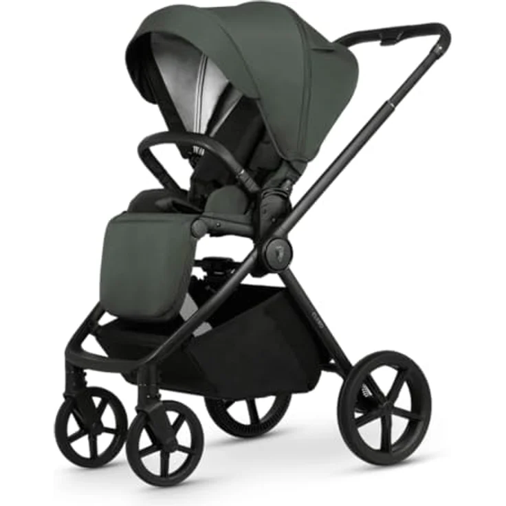 Venicci 2in1 Kombi-Kinderwagen Claro bis 22 kg - Forest, mit Babywanne, Sportsitz, Teleskopschieber, Liegeposition, Regenschutz, Beindecke, Wickeltasche & Wickeunterlage, Gratis Mobilitätsgarantie – Bild 6