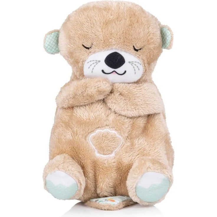 Chipolino Musik Plüschtier Otter Beige, sanfter Begleiter mit Licht und Melodien für Babys