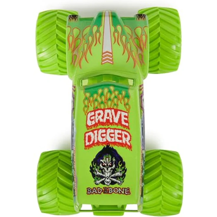 Monster Jam, Grave Digger Monster Truck, detailreiches Metall-Spritzguss-Fahrzeug im Maßstab 1:24, für Kinder ab 3 Jahren – Bild 5