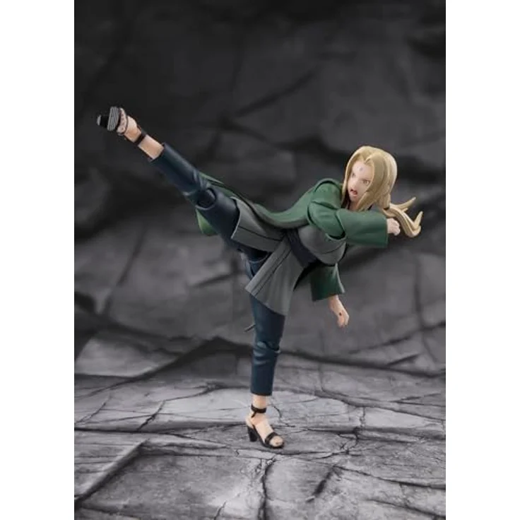 Bandai Tamashii Nations S.H.Figuarts Tsunade, detailreiche Actionfigur aus Naruto, 14 cm, inkl. Zubehör – Bild 5