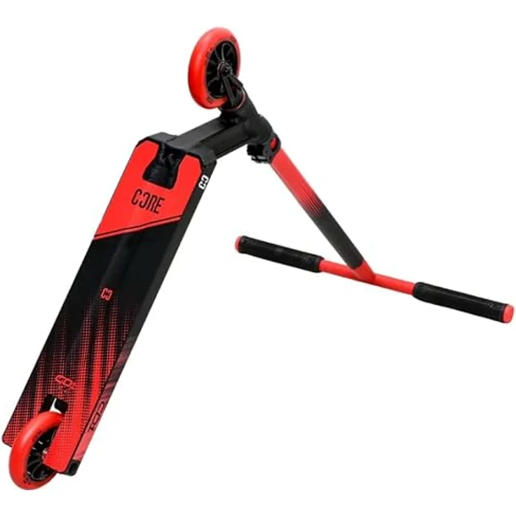 Core CD1 Stunt Scooter Park, 78 cm, Aluminium-Rahmen, Schwarz/Rot, für Einsteiger – Bild 9