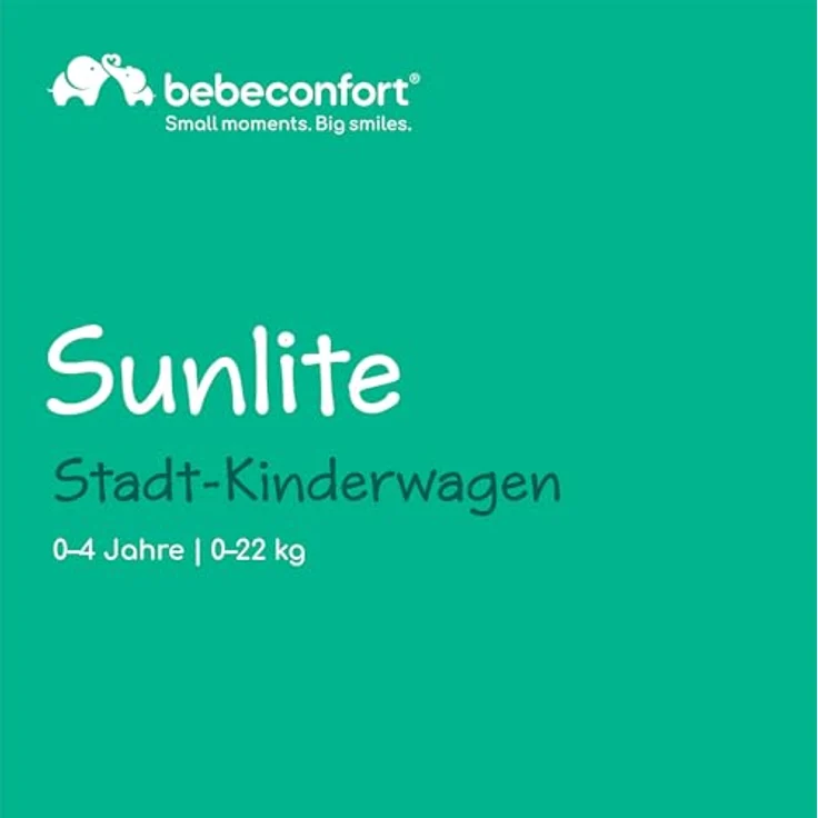 BEBE CONFORT Bebeconfort Sunlite, Kinderwagen Buggy, automatisch & kompakt zusammenklappbar, mit einer Hand verstellbar, Tinted Grey – Bild 2