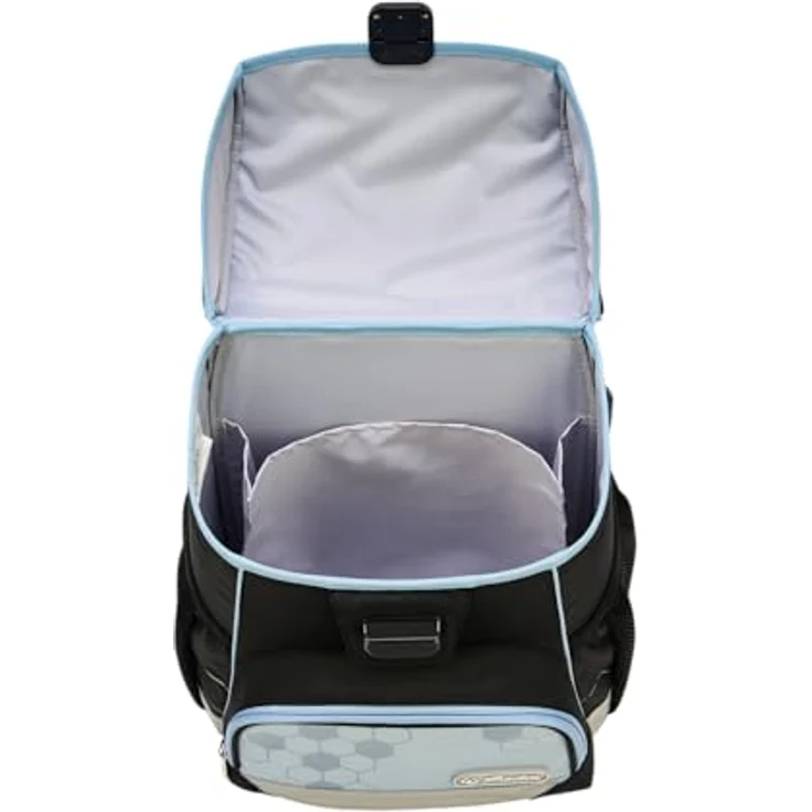 Herlitz Schulranzen Loop Plus, ergonomischer Schulranzen aus Polyester mit reflektierenden Materialien, 310x390x220mm, Cyber Soccer – Bild 5